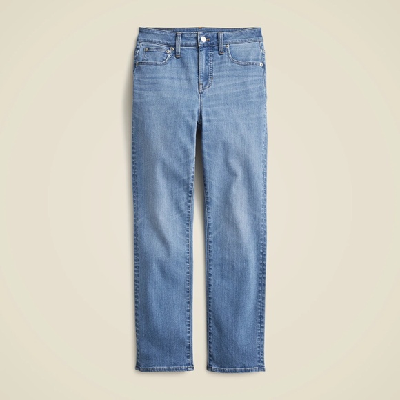 New JCREW Sz 31P 31 P Petite Curvy Mid-Rise Crop Slim Jean in 2003 Super-Stretch - Picture 1 of 4